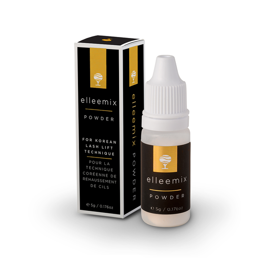 Elleemix powder bottle and packaging on a white background