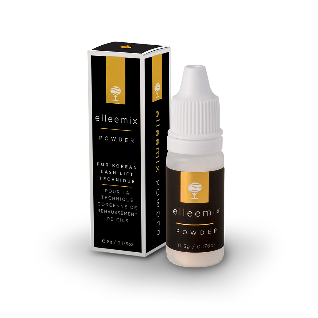Elleemix Powder bottle and packaging on a white background