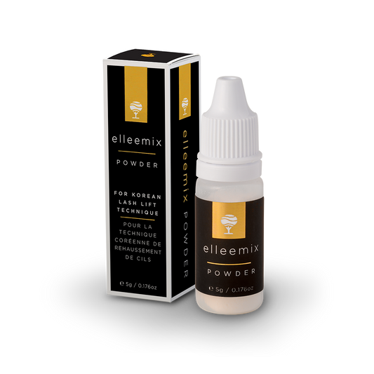 Elleemix Powder bottle and packaging on a white background