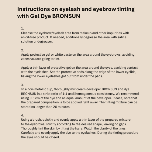 Bronsun Eyelash and Eyebrow Hybrid Dye 15ml | 8 Shades