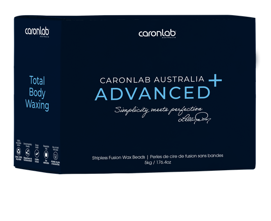 Caronlab Australia Advanced waxing product packaging on a white background