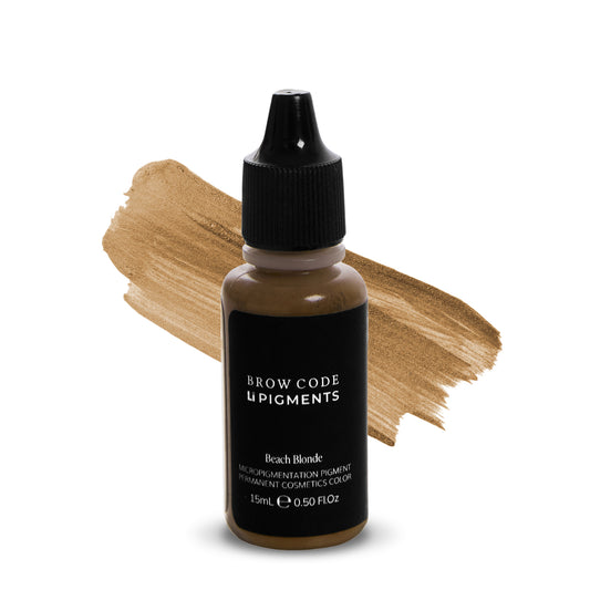 Brow Code x Li Pigments PMU pigment in Beach Blonde – 15ml professional permanent makeup pigment bottle