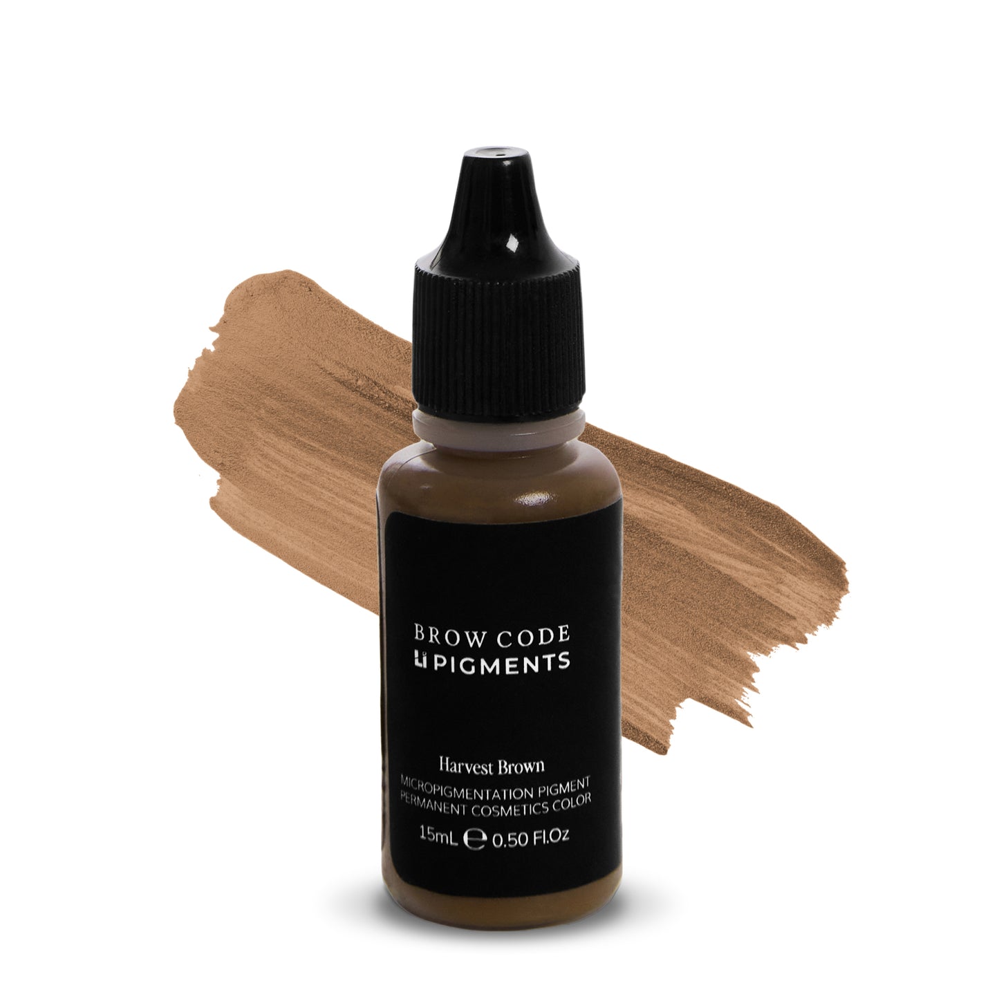 Brow Code x Li Pigments PMU pigment in Harvest Brown – 15ml professional permanent makeup pigment bottle