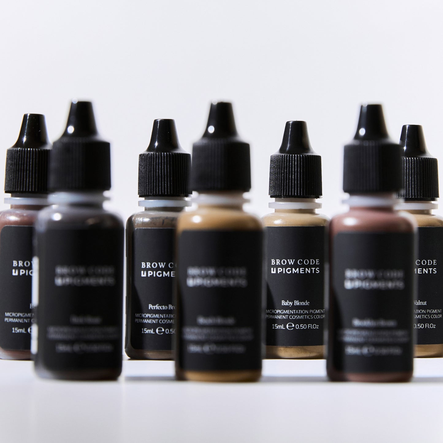Brow Code x Li Pigments professional PMU pigment collection – 10 brow shades for permanent makeup artists