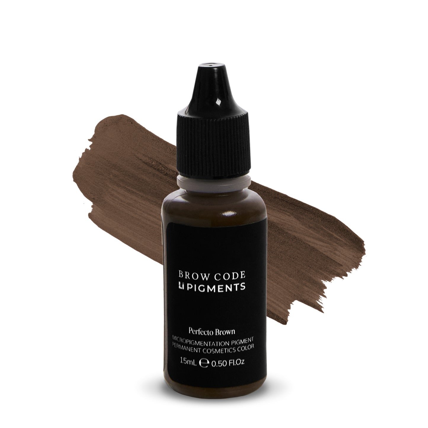Brow Code x Li Pigments PMU pigment in Perfecto Brown – 15ml professional permanent makeup pigment bottle