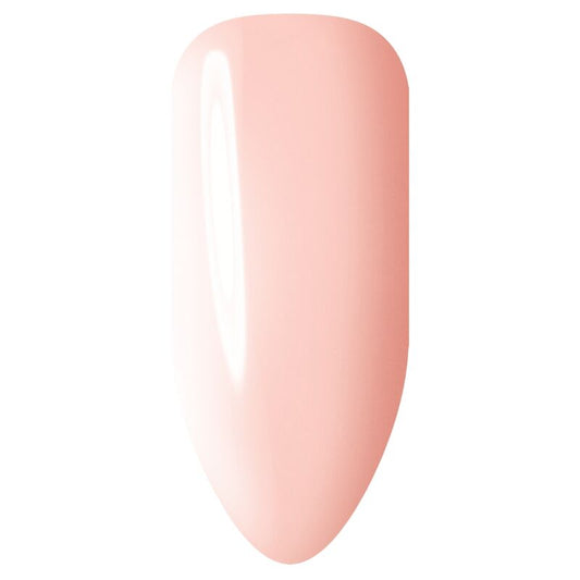 Pink nail polish on a white background