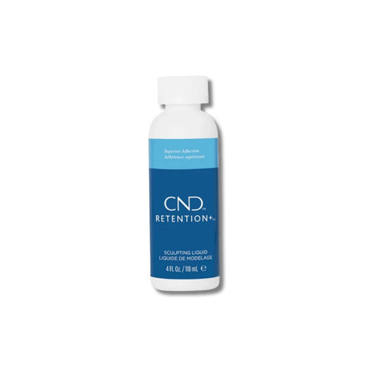 A 4 fl. oz. bottle of CND Retention Sculpting Liquid on a plain white background.