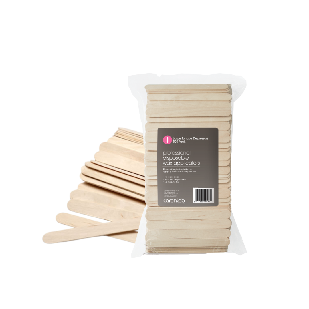 Pack of disposable wax applicators with a visible brand label on a white background