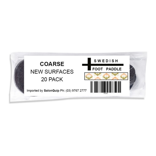 Coarse Replacement Pedi Pads 20 Pack (For Swedish Paddle)