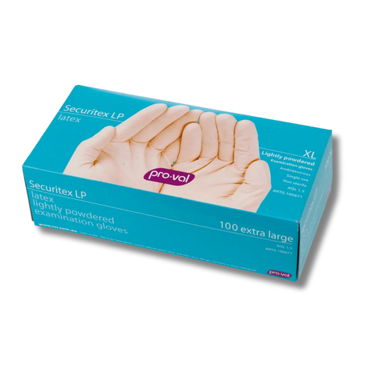 Latex Disposable Gloves Lightly Powdered 100box