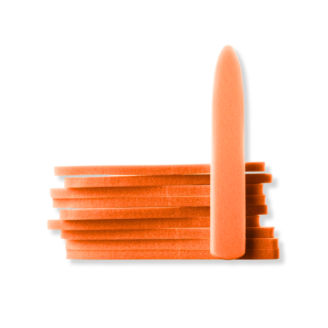 Multifile Orange Sponge Patch 100 Grit – 10 Pack