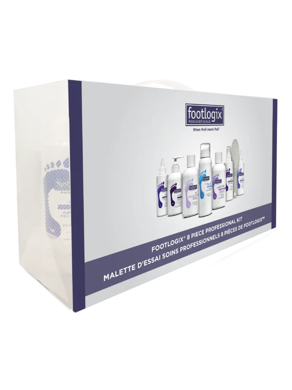 Footlogix Professional Medi Pedi Kit | Complete Pedicure Starter Set 8pc