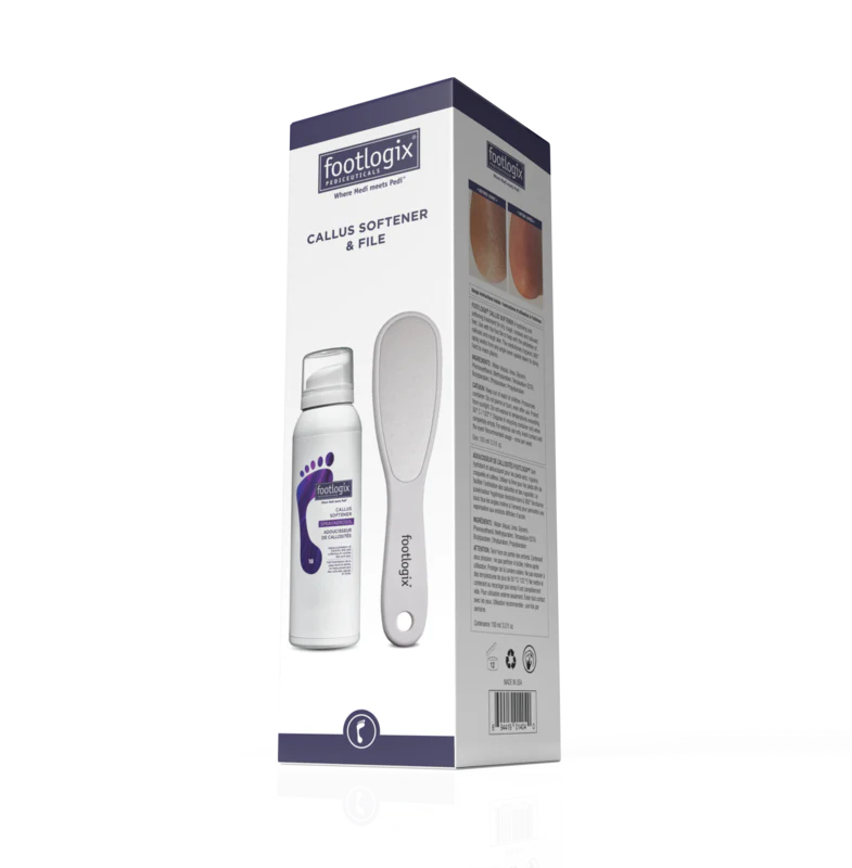 Footlogix Callus Softener & File Combo - Ultimate Foot Care Treatment