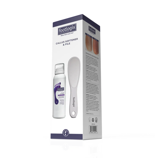 Footlogix Callus Softener & File Combo - Ultimate Foot Care Treatment