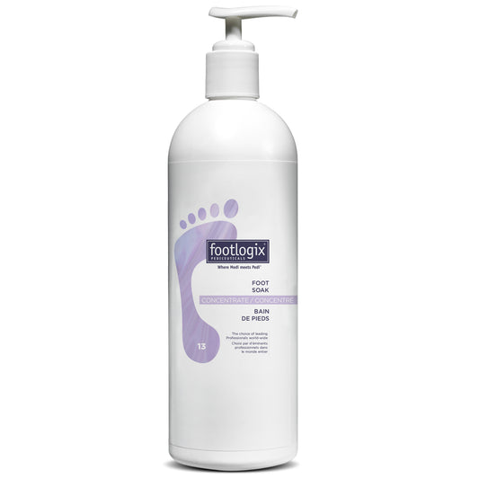 Footlogix foot care product bottle on a white background