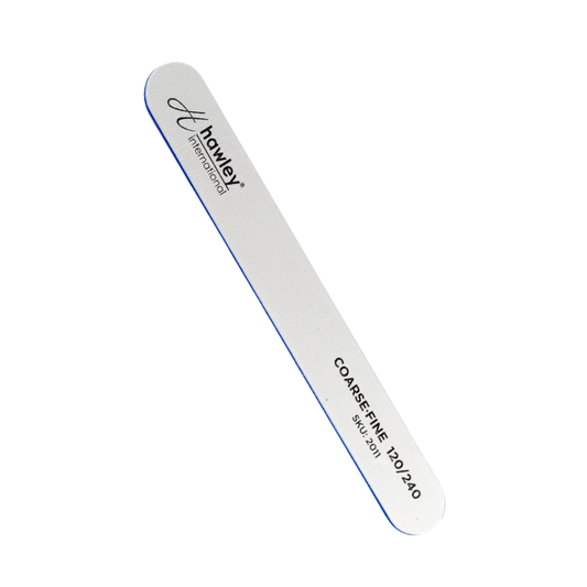 White 2 Way Cushion Nail File 120/240 Grit