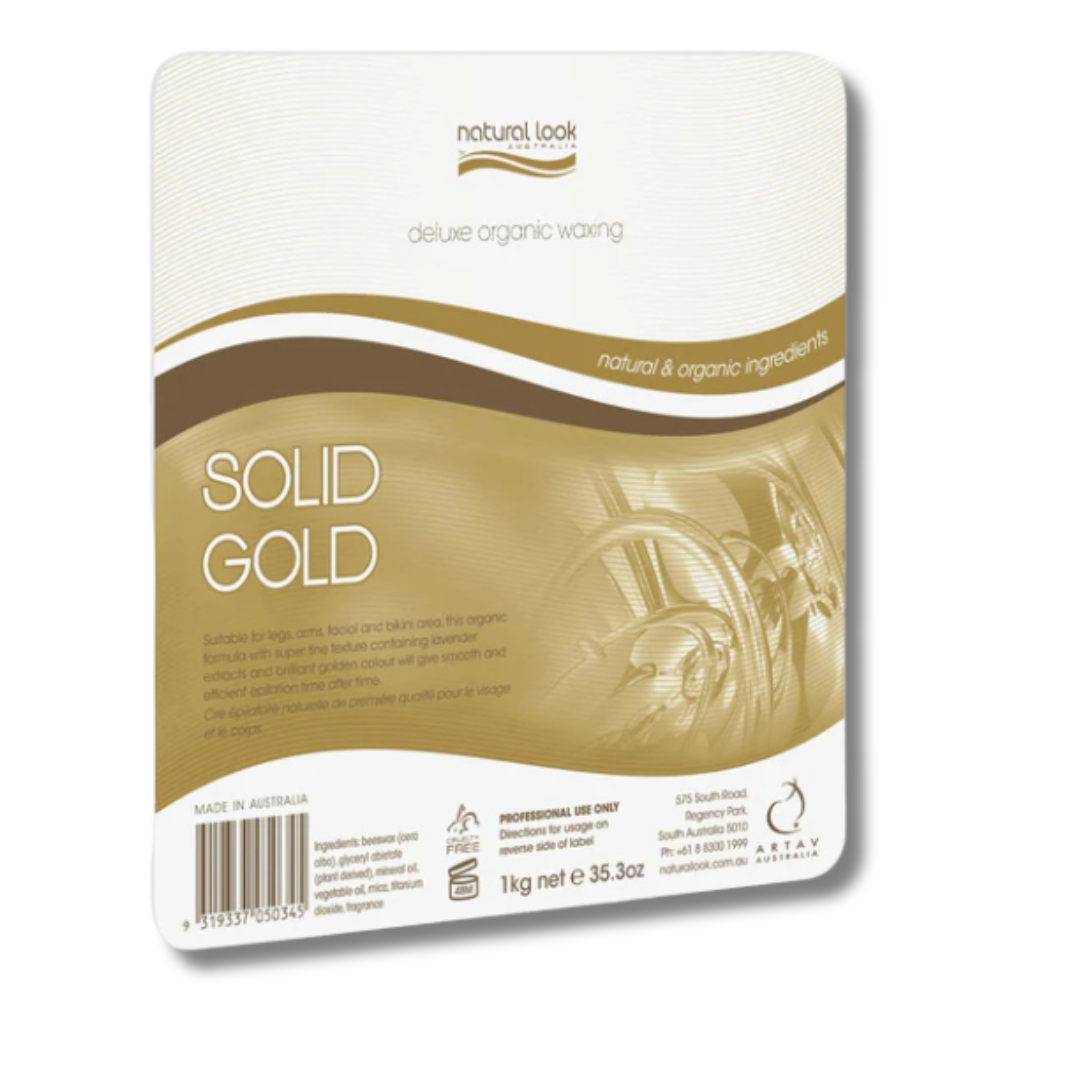 Natural Look Solid Gold Hot Wax - 1kg