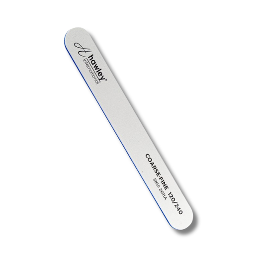 White USA 2 Way Cushion Nail File – Blue Core 120/240 Grit