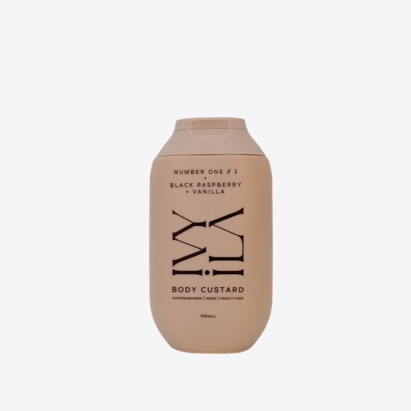 Body custard bottle with 'Number One' branding on a white background