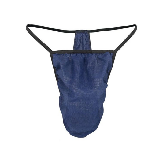 Navy Blue Male Disposable G-Strings 50 Pack