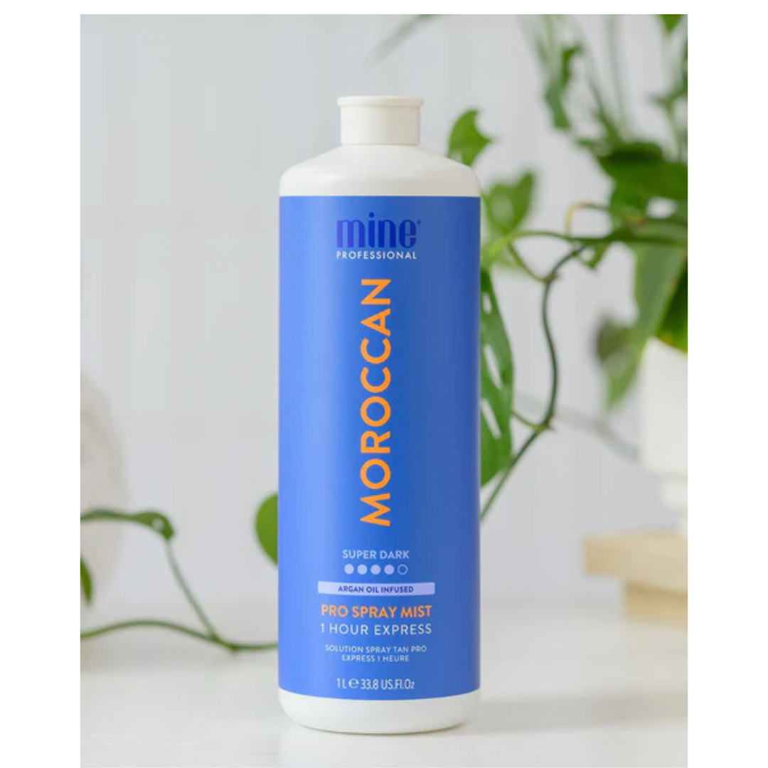 Mine Tan Moroccan Pro Spray Mist - 1L | Argan Oil Dark Tan