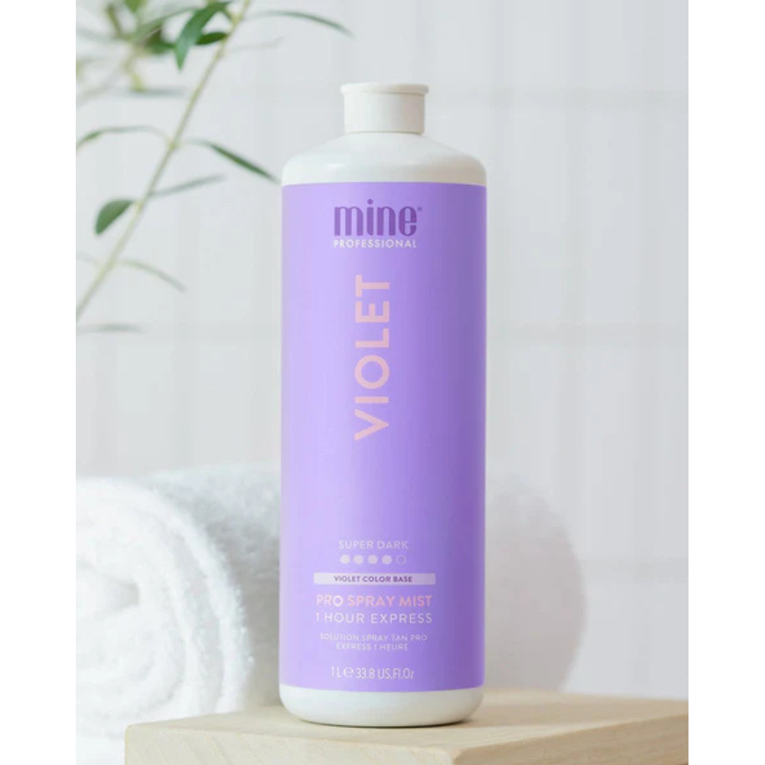 Mine Tan Violet Tanning Mist - 1L | Warm Super Dark Pro Tan
