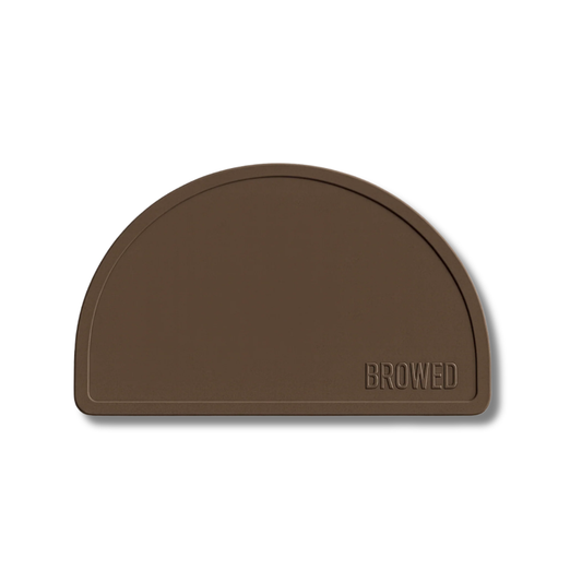 Browed Silicone Table Protector | Chocolate or Taupe