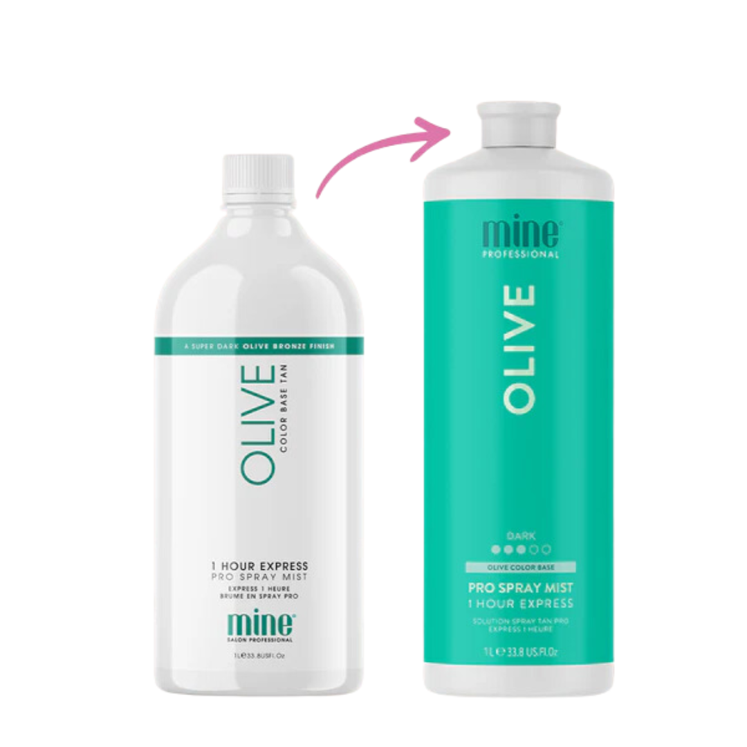 Mine Tan Olive Pro Spray Mist - 1L | Dark Natural Olive Bronze Tan