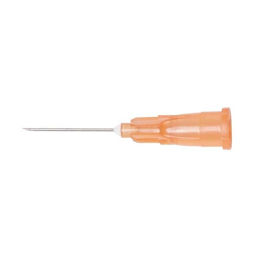 Hypodermic Needles 25G x 16mm Box of 100 (Orange)