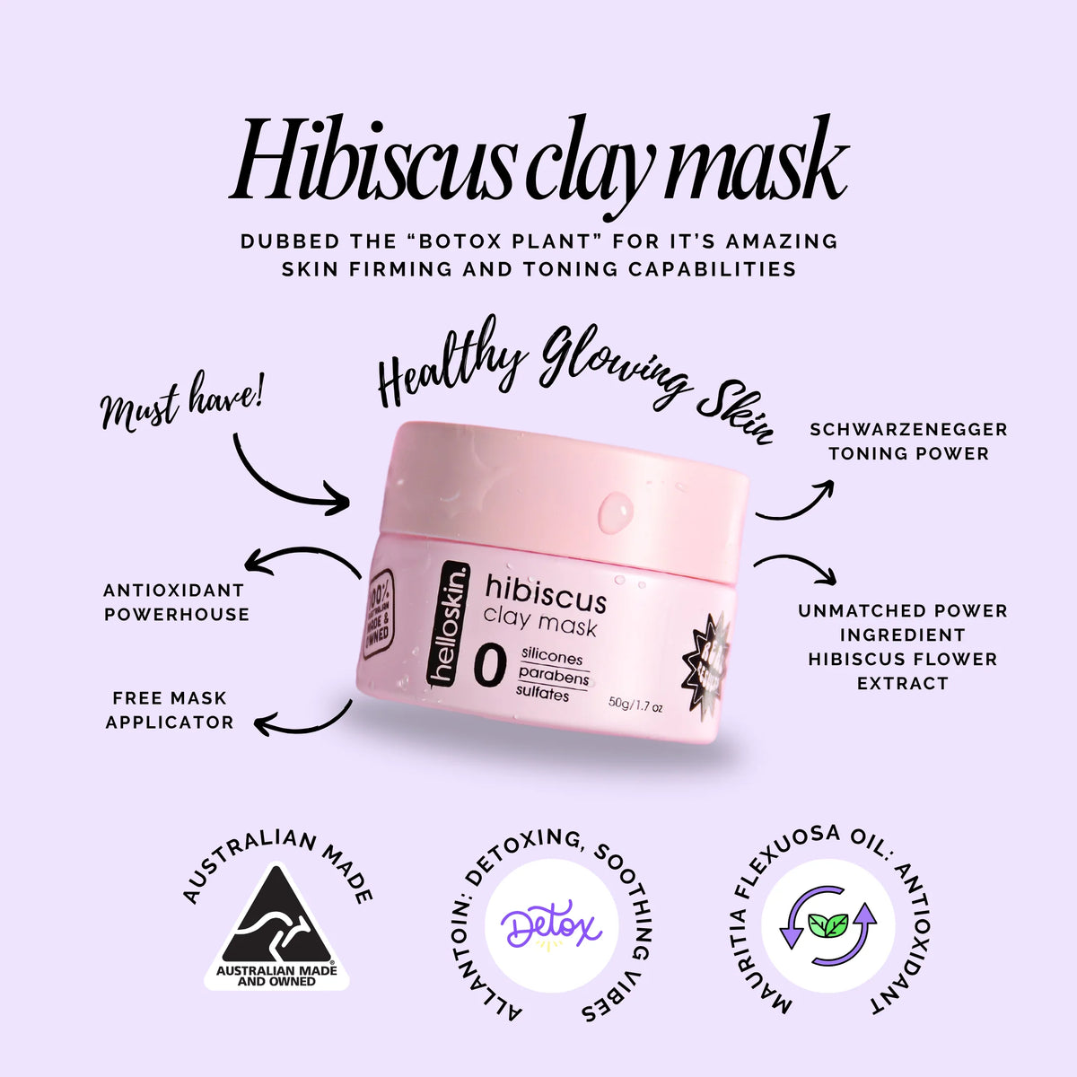 HelloSkin Hibiscus Clay Mask
