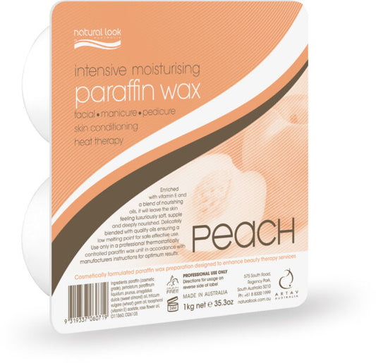 Natural Look Peach Paraffin Wax - 1kg