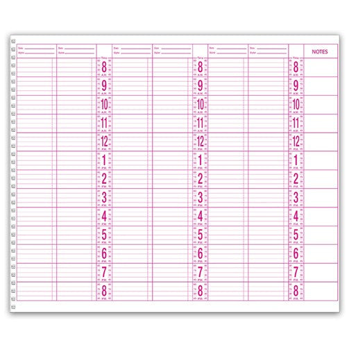 Salon Appointment Book 6 Col