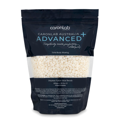 Caronlab Australia Advanced Total Body Waxing wax beads packaging on a white background