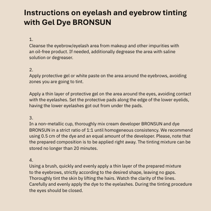 Bronsun Eyelash and Eyebrow Hybrid Dye 15ml | 8 Shades