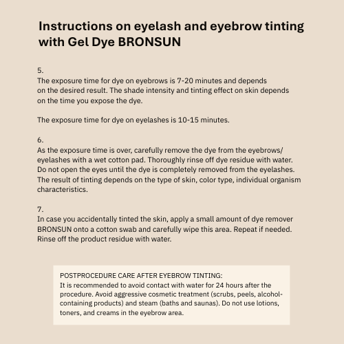 Bronsun Eyelash and Eyebrow Hybrid Dye 15ml | 8 Shades