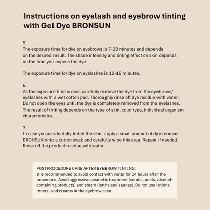 Bronsun Eyelash and Eyebrow Hybrid Dye 15ml | 8 Shades