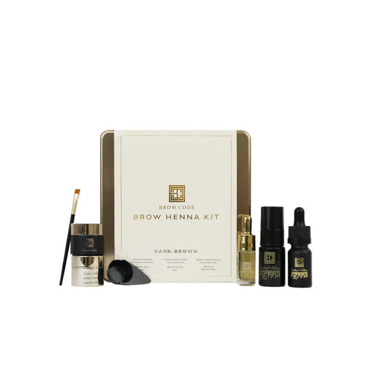 Brow Code Henna At Home Kit | Dark Brown 5x125mg Capsules