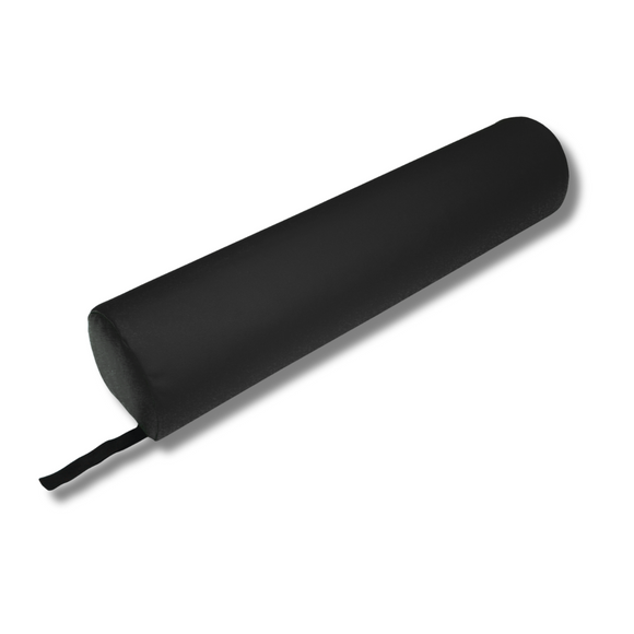 Massage Ankle Bolster – ¾ Round Support Cushion | Black