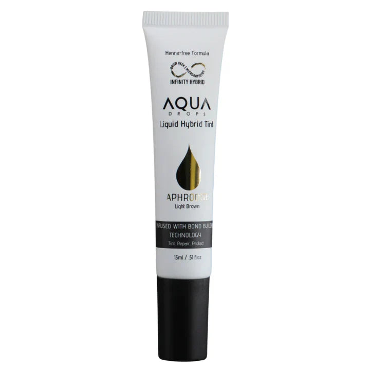 Tube of Aqua Drops Liquid Hybrid Tint on a white background