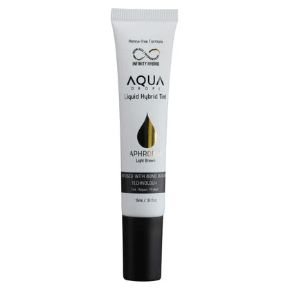 Tube of Aqua Drops Liquid Hybrid Tint on a white background
