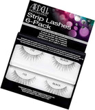 Ardell Strip Lashes 6-Pack packaging with false eyelashes displayed.
