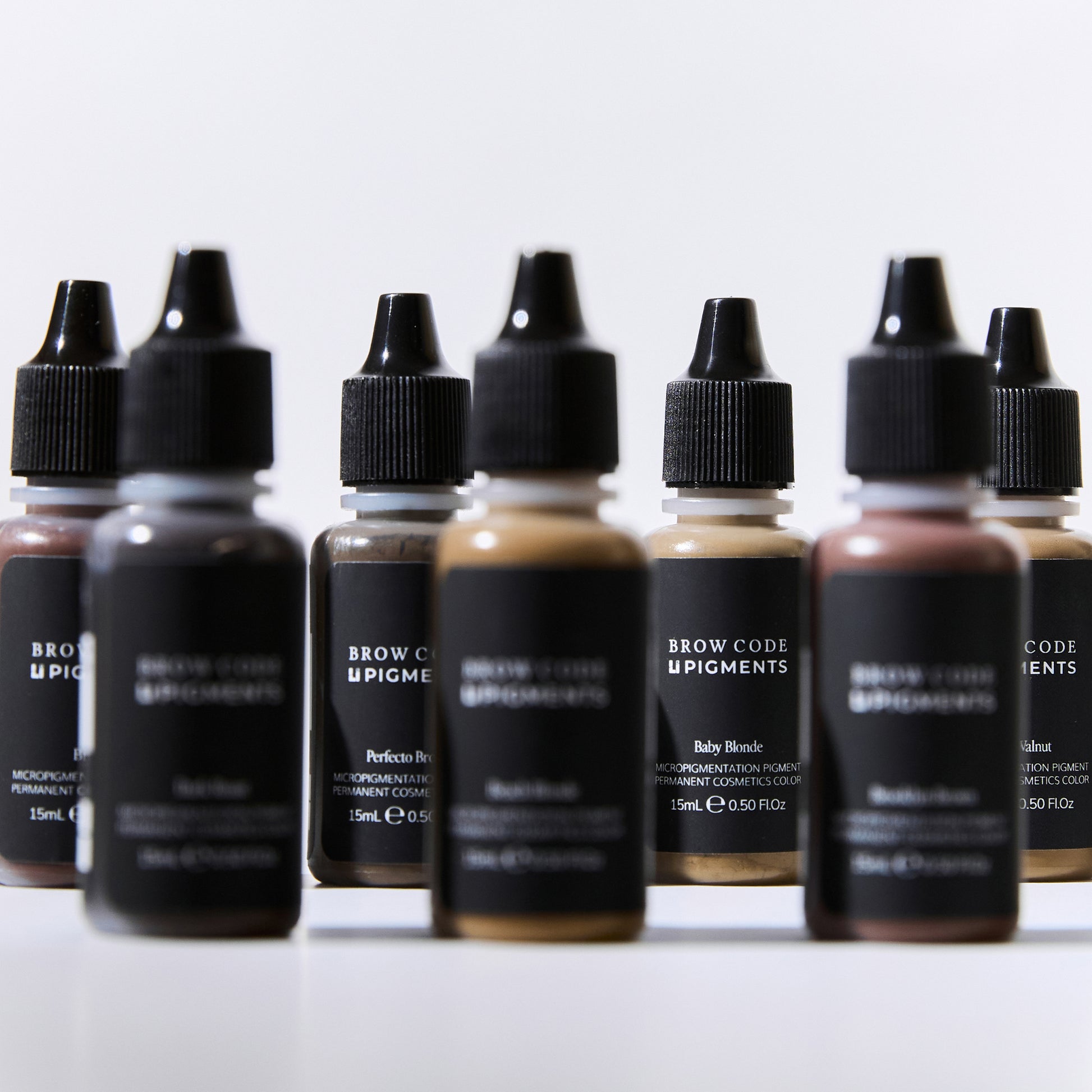 Brow Code x Li Pigments professional PMU pigment collection – 10 brow shades for permanent makeup artists