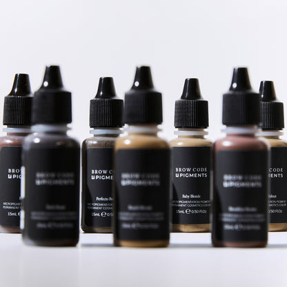 Brow Code x Li Pigments professional PMU pigment collection – 10 brow shades for permanent makeup artists