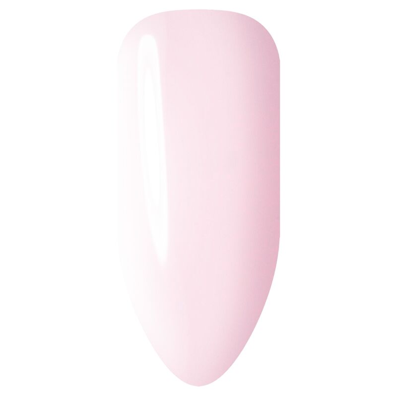 Pink nail polish on a white background
