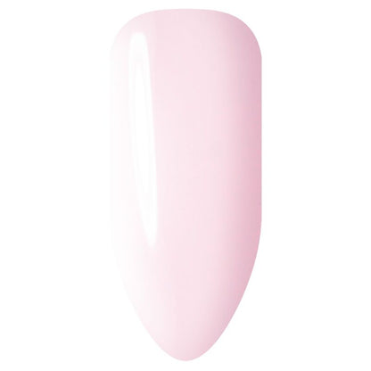 Pink nail polish on a white background