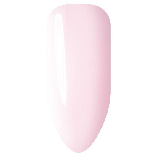Pink nail polish on a white background