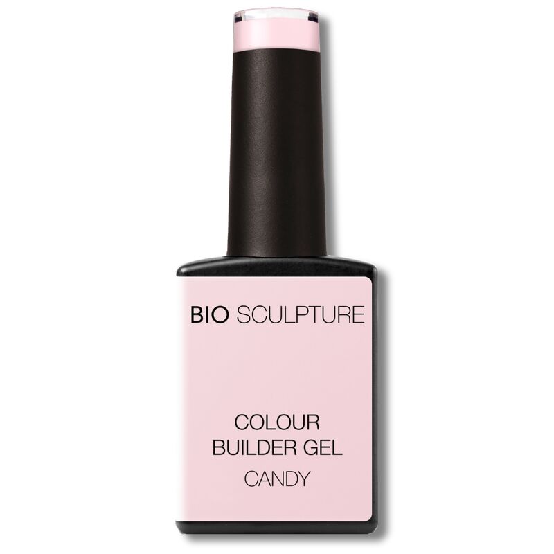 BIO SCULPTURE Colour Builder Gel bottle with pink cap on a white background