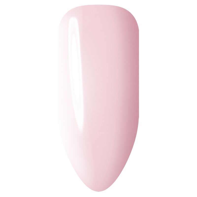 Pink nail polish on a white background