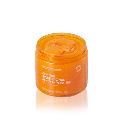 Orange jar of Manucure Professional Mask on a white background