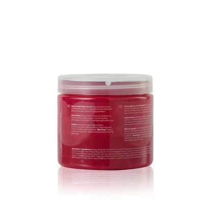 Red container with a white lid on a white background